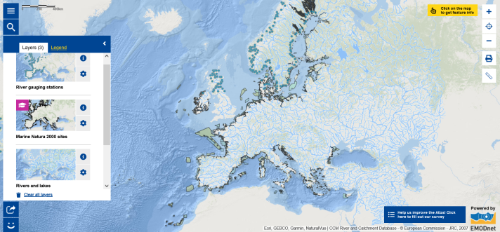 Rivers and marine Natura 2000 sites