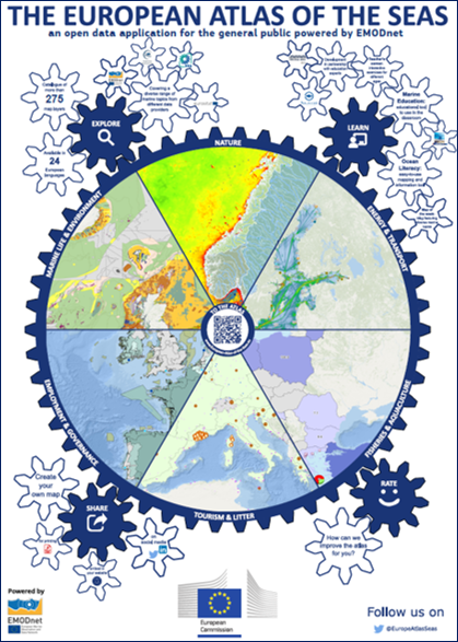 European Atlas of the Seas Poster (English)