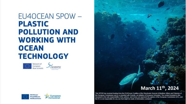 EU4OCEAN Science Projects Online Workshops (SPOW) – Plastic Pollution and Working with Ocean Technology