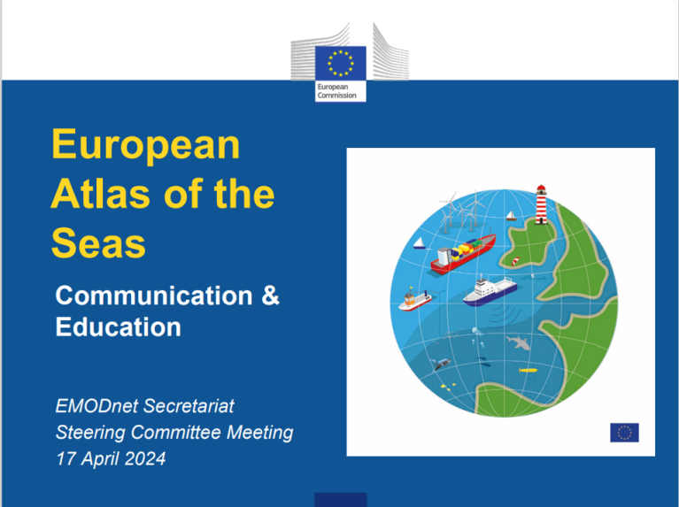 The European Atlas of the Seas is presented as an ocean literacy tool, an educational tool, a communication tool that supports marine policy and an information resource tool.